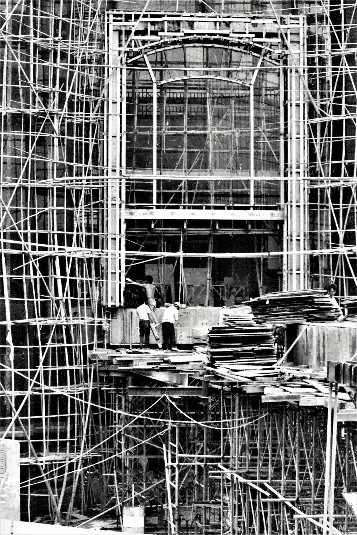 Bamboo Scaffolding in Beijing 1994