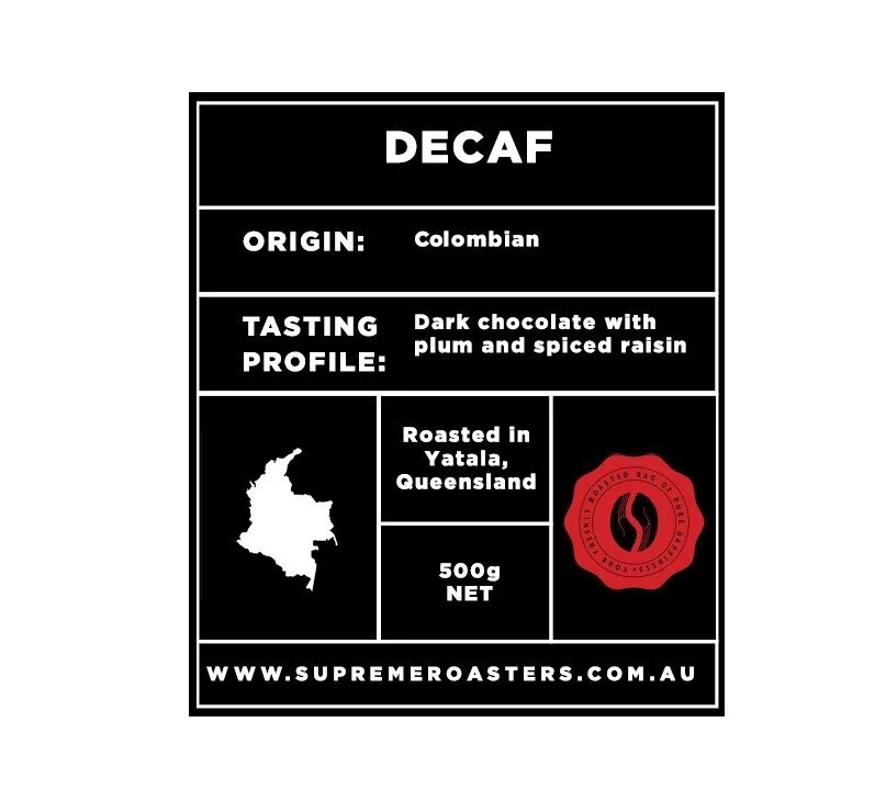 Colombian Decaf — Supreme Coffee Roasters