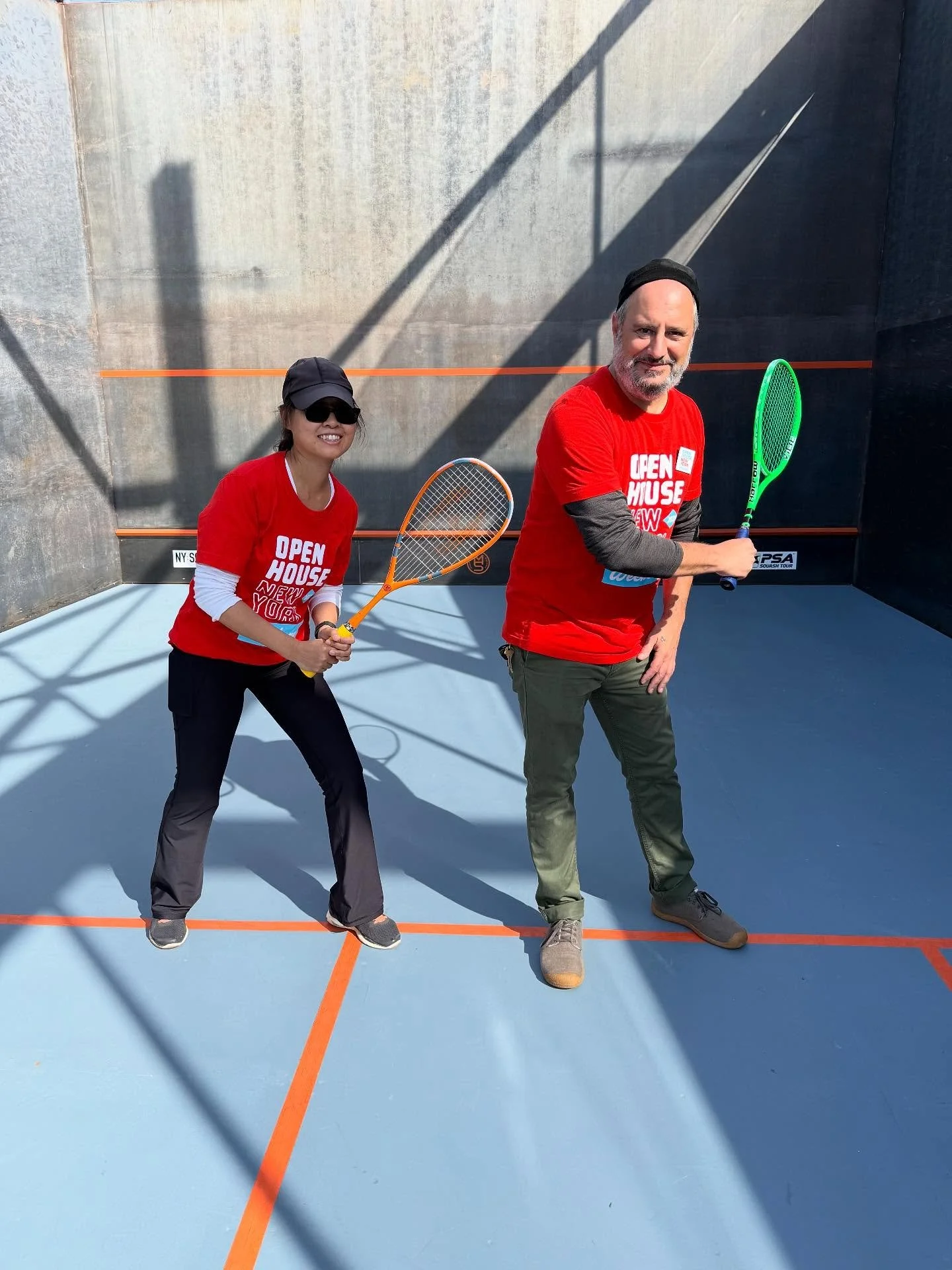 Thanks to our volunteers who cohosted with us Open House NY at Maspeth Squash. And, thanks to the visitors who came out to see the architectural award winning steel court in Queens that first opened in June, 2020. 

Maspeth Squash was featured this p