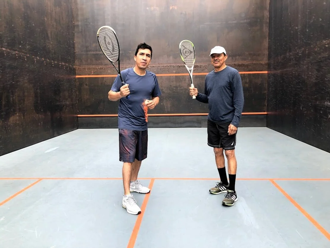 Jorge and Milton, the artisans who built the original outdoor steel squash court at @maspethwelding in Queen, NYC. 
Trying out this sport in October 2020. 

#thesteelcourt #outdoorsquash #squash