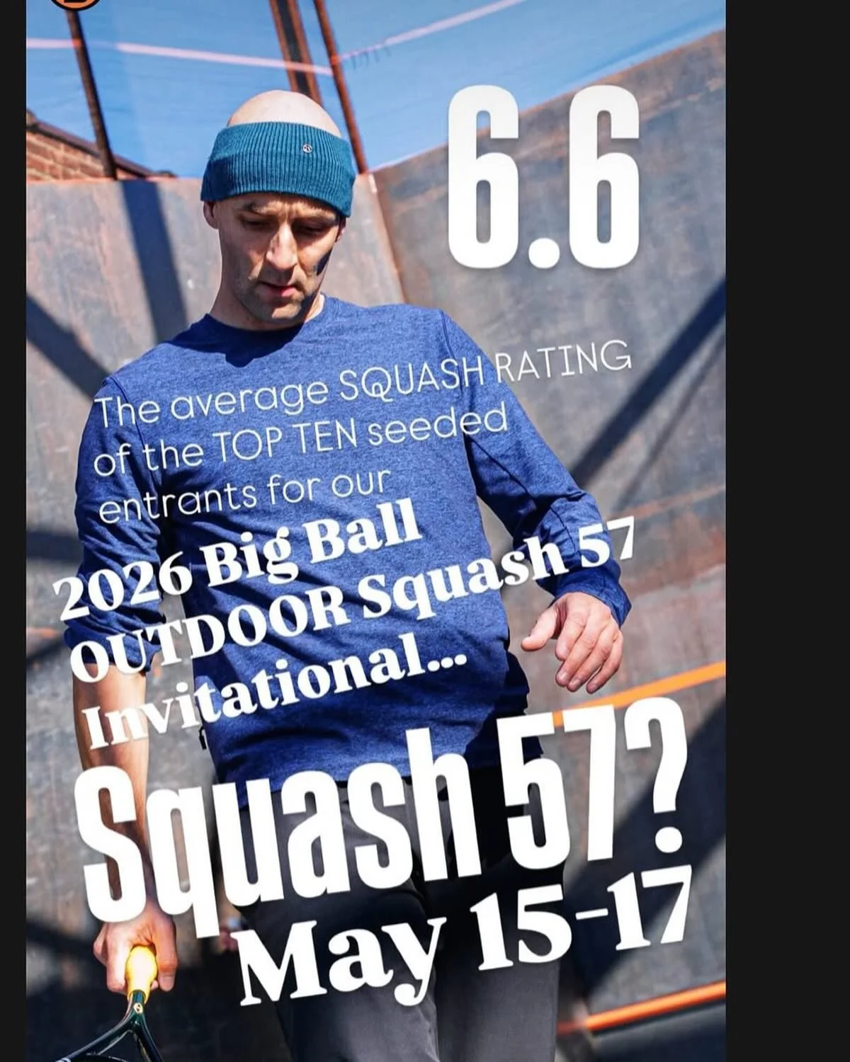 Come out and watch top teaching pros and rising stars compete in our second annual Big Ball Squash57 Pro Invitational $6K tournament outdoors on the steel court in Maspeth, Queens, NYC, USA,

Thanks to @maspethwelding, @ussquash, @priceofbath, @nysqu