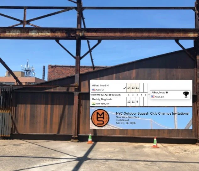 Congratulations finalist @raghuvir__ and tournament winner @ihathar in the NYC Outdoor Squash Club Champs Invitational $1k. 

It was a beautifully played, very close match - 14/12, 13/11, 11/9 - on sunny spring day afternoon before a small crowd of 2