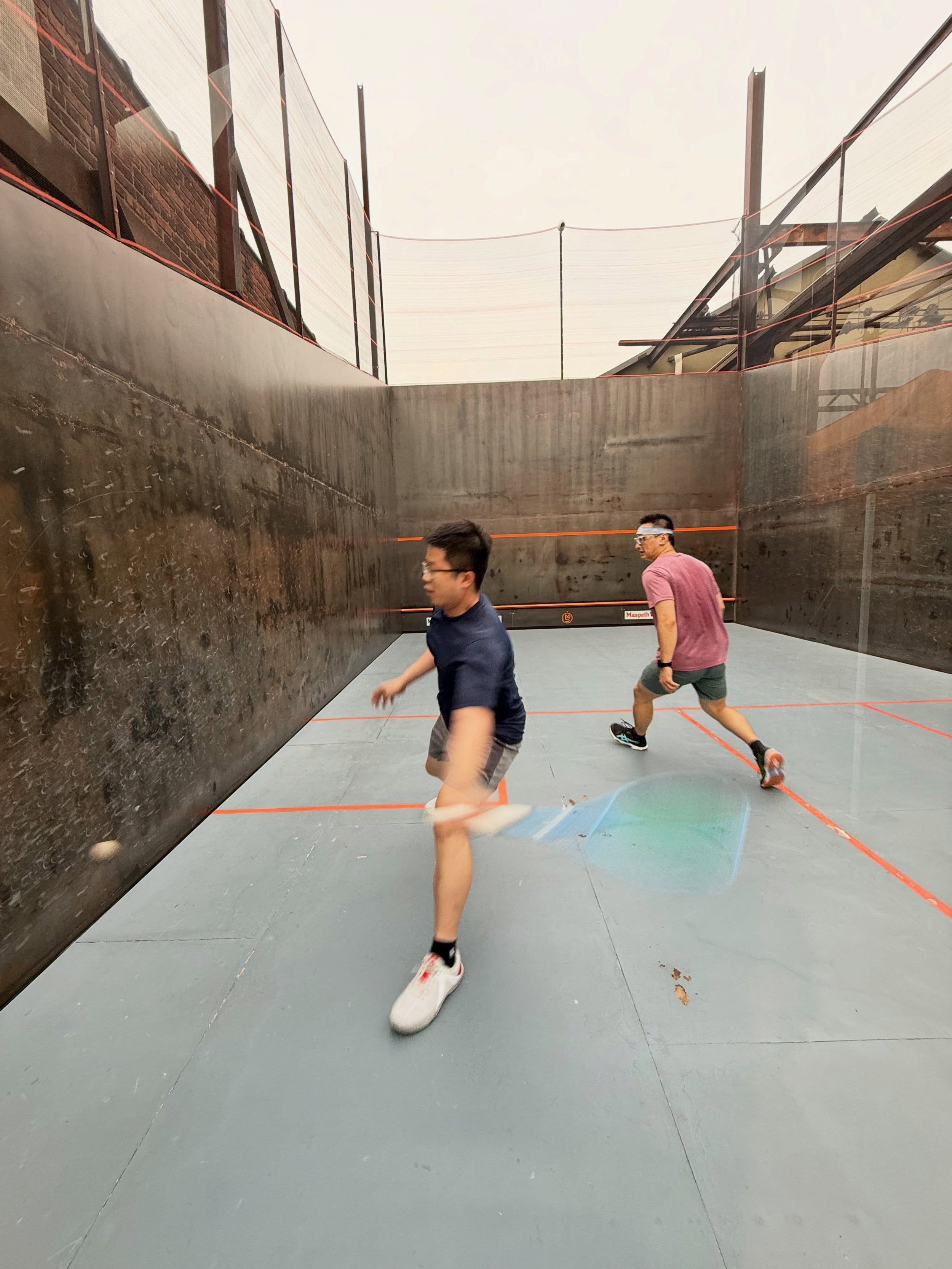 Jacky and Mike in the NYC Summer Open C Consolation Finals. 

Thanks for coming out to play!

#squash @nysquash  @ussquash