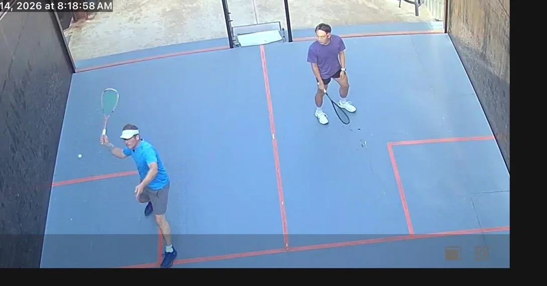 Coffee and a morning game. It doesn&rsquo;t get any better than this. 
#squash your day