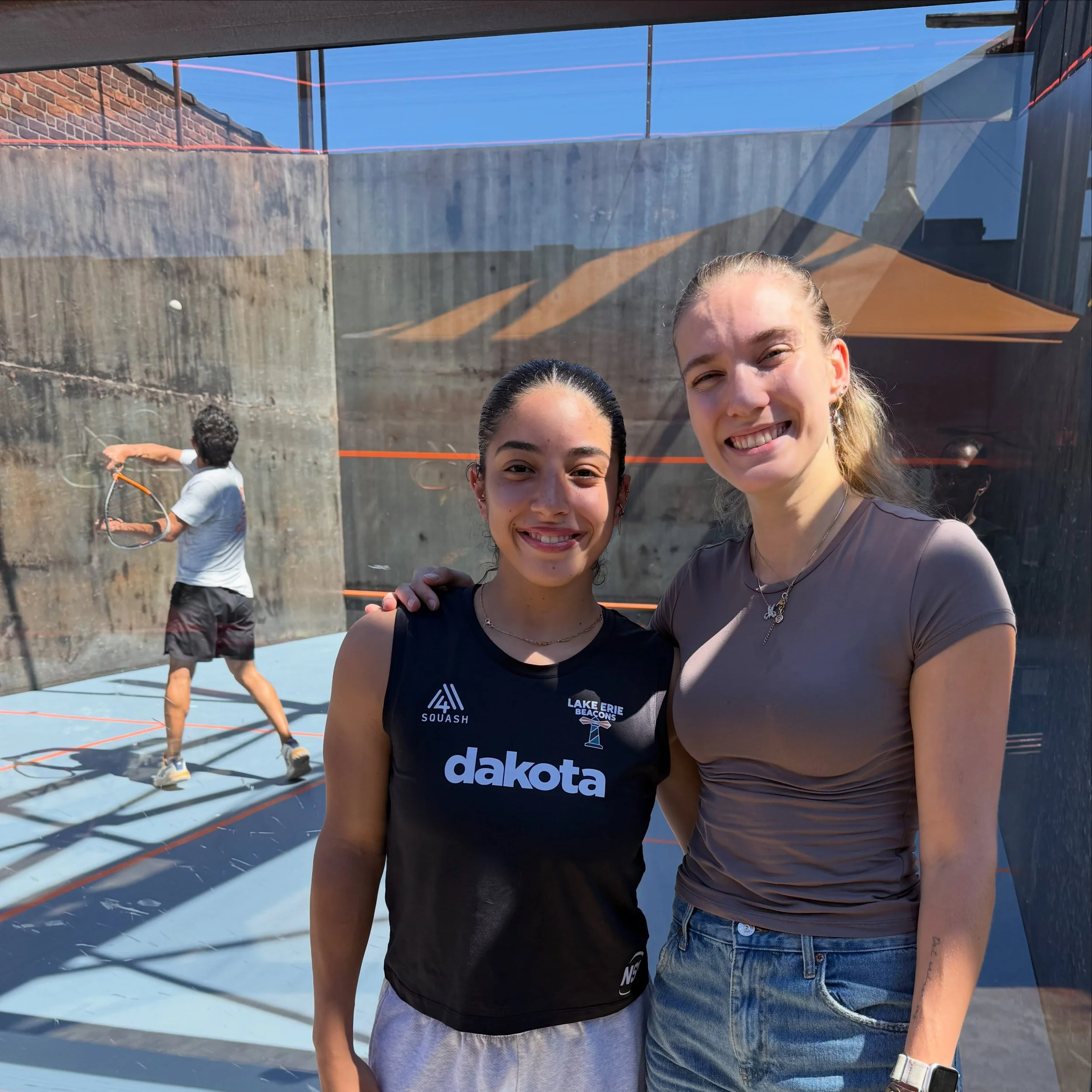 How do you get to the steel court?

Practice. 

@madde_squash @amina.elrihany 

PSA Challenger finals 13 Sept 2026 at Maspeth Squash at 4 PM. Visitors welcome. Please RSVP. 
#squash @psachallenger @psasquashtour