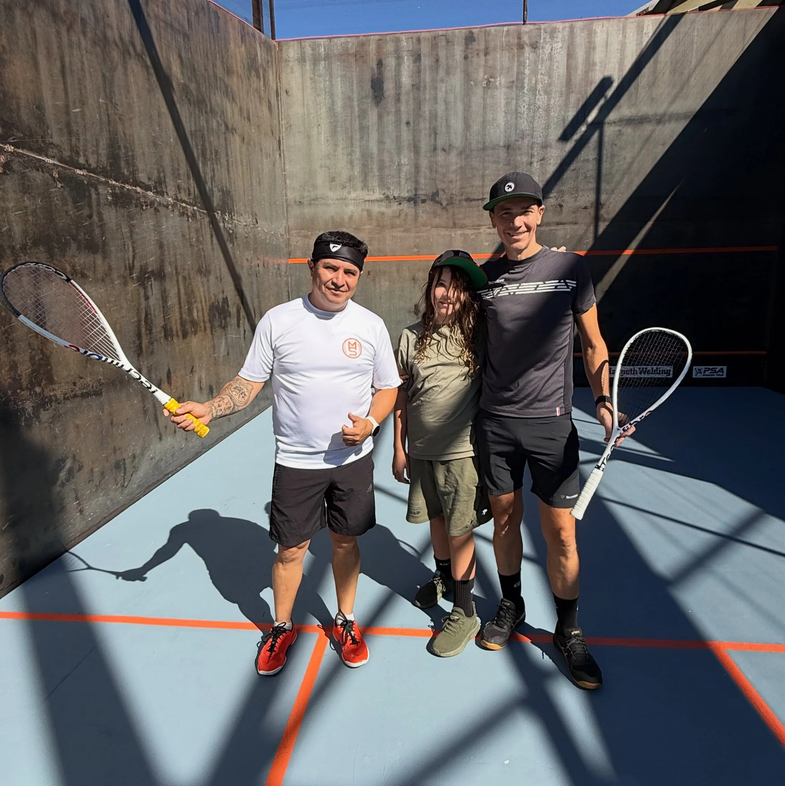 Congratulations to Michel Roger, winner, and JJ Jaramillo, finalist in the Maspeth Squash NYC Summer Squash US Squash sanctioned tournament on the steel court. 

It was such a beautiful day for squash. Michel won the first two games 11/8, 11/9, and j