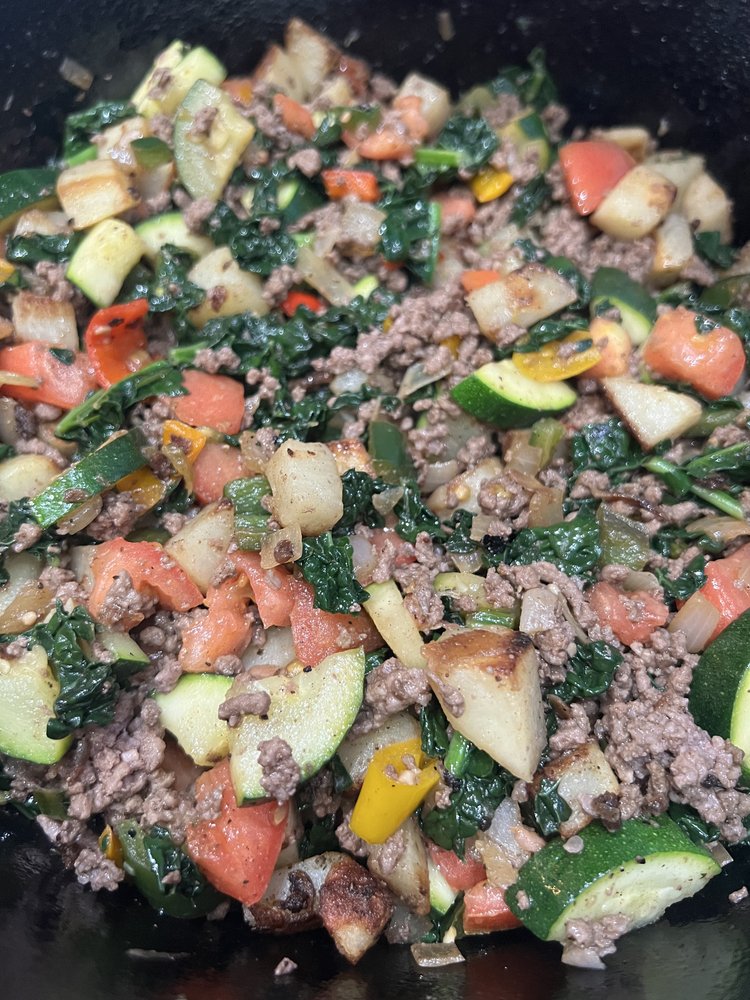 Ground Beef, Veggie, & Potato Skillet