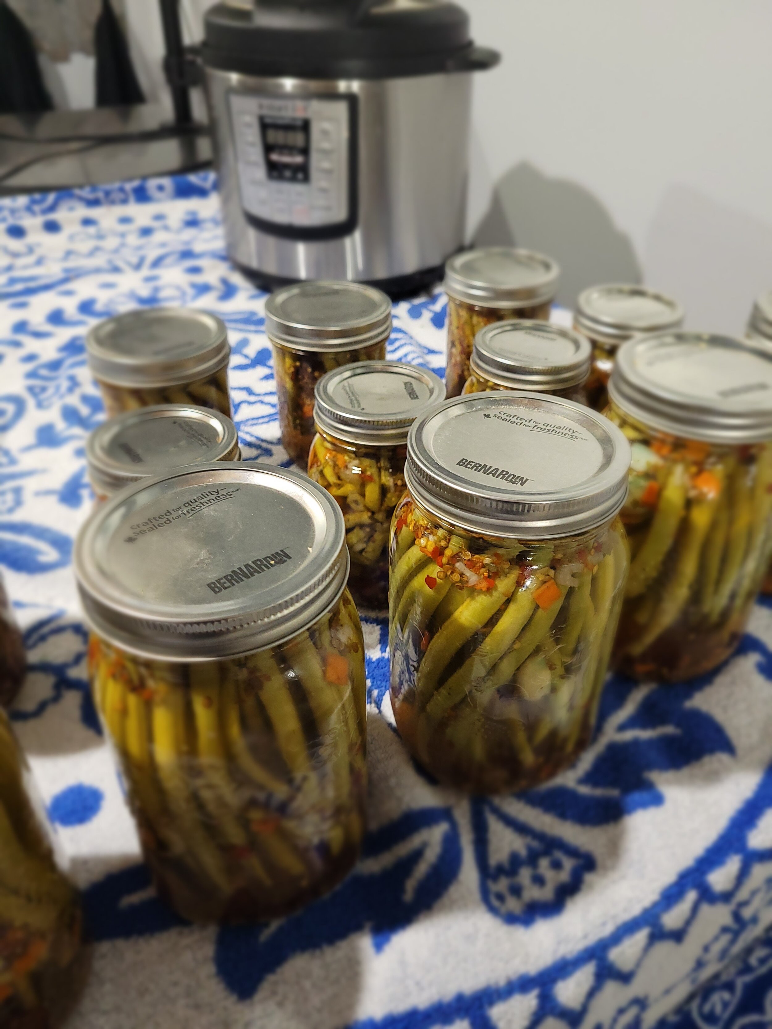 Pressure canning green beans with my new instapot!