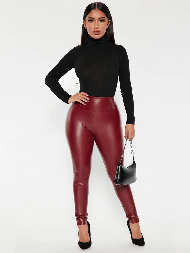 Leather Leggings Leggings De Cuero Calzedonia Leggings Efecto Piel