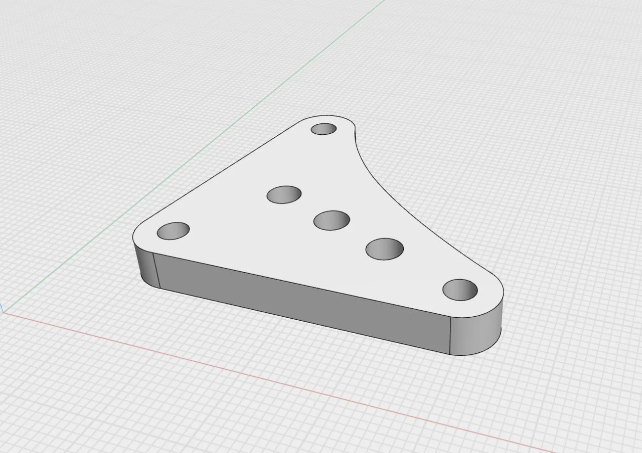 Tesla LDU 3rd Motor Mount DXF