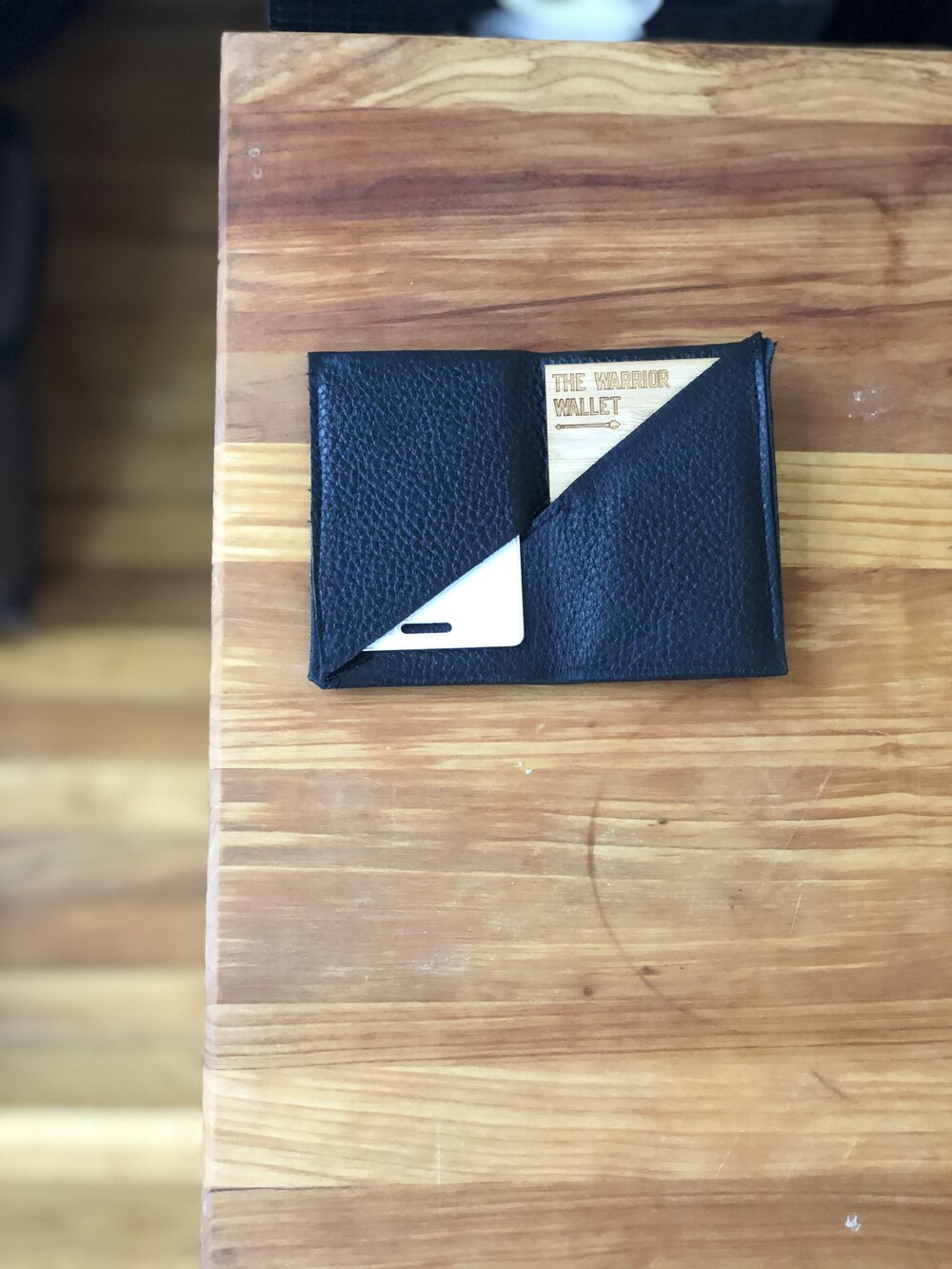1.2mm American Black, Thin Grain — Monami Wallets