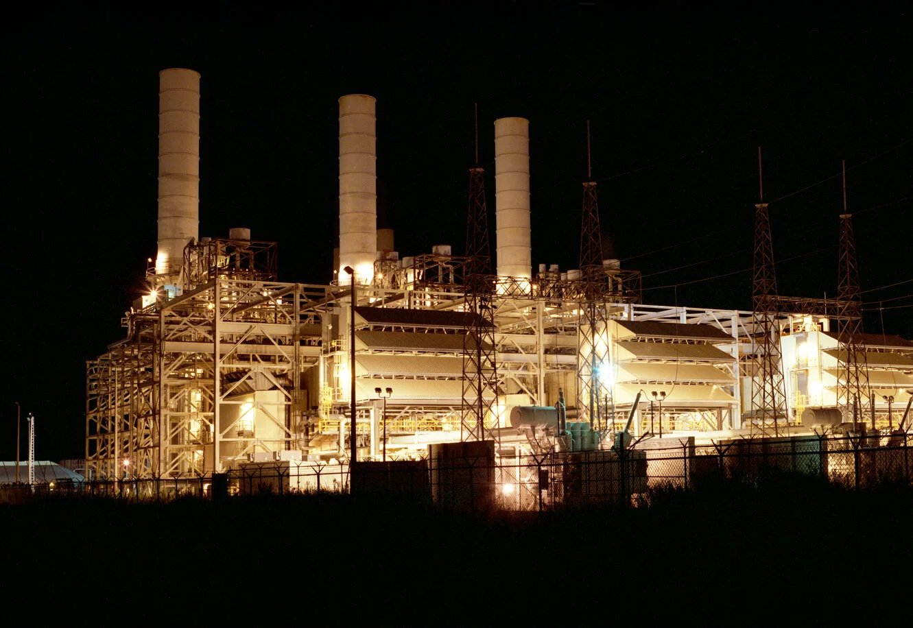 petrochemical processing plant