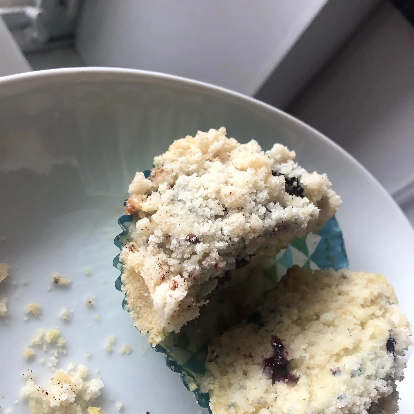 Vegan Blackberry Streusel Muffins