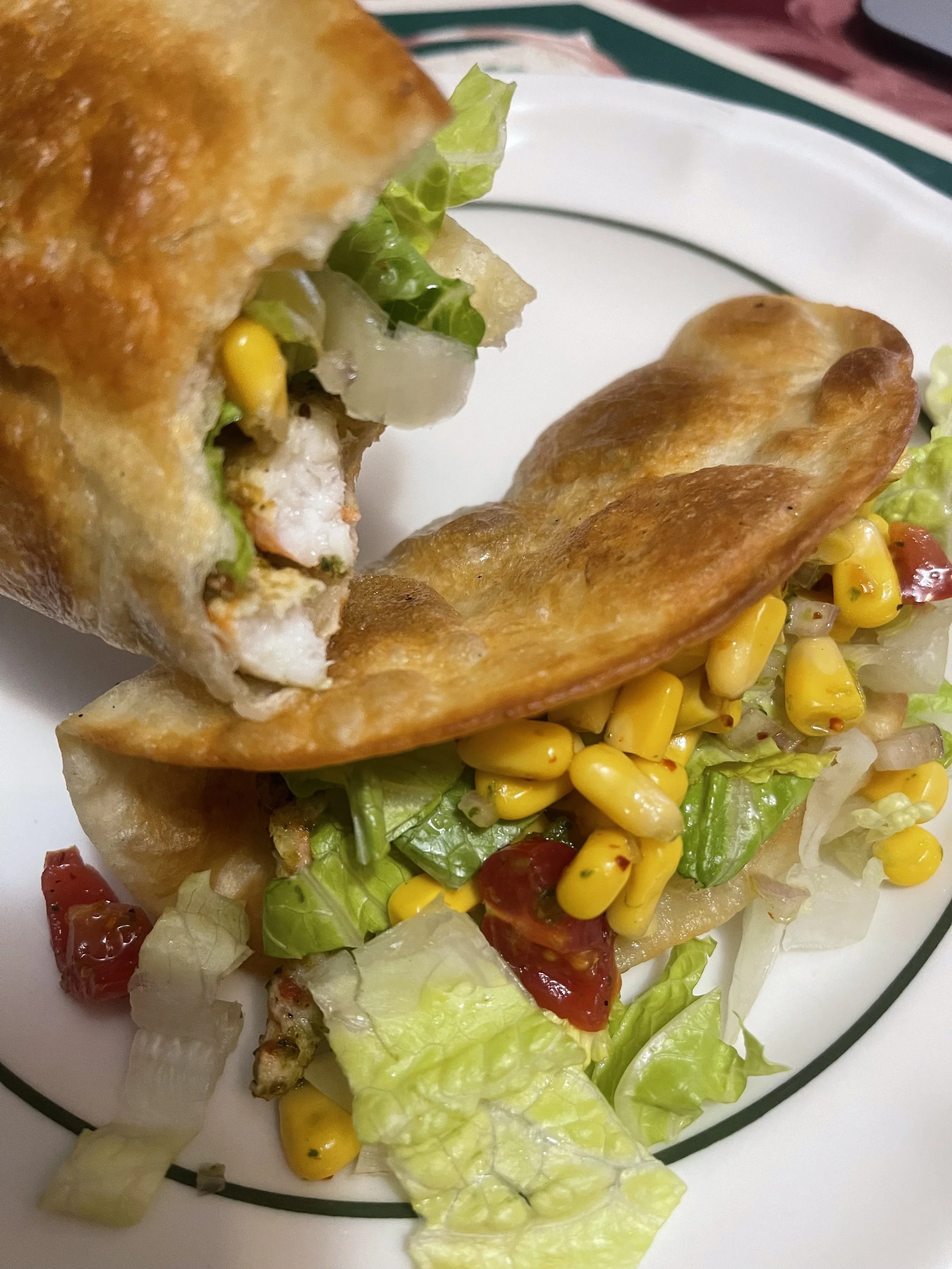 Green Seasoned Vegan Shrimp Tacos