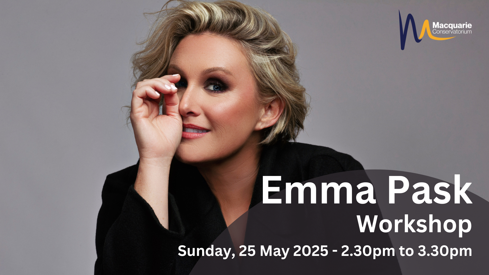 Emma Pask - Vocal Workshop — MacqCon - Macquarie Conservatorium - music ...