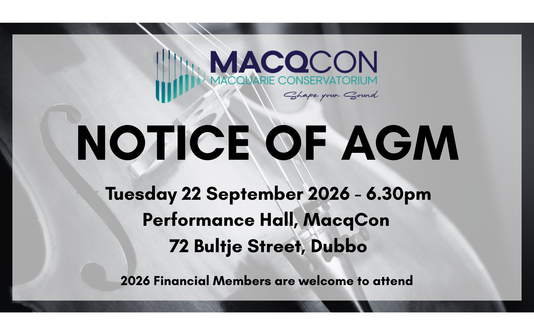 MacqCon - AGM