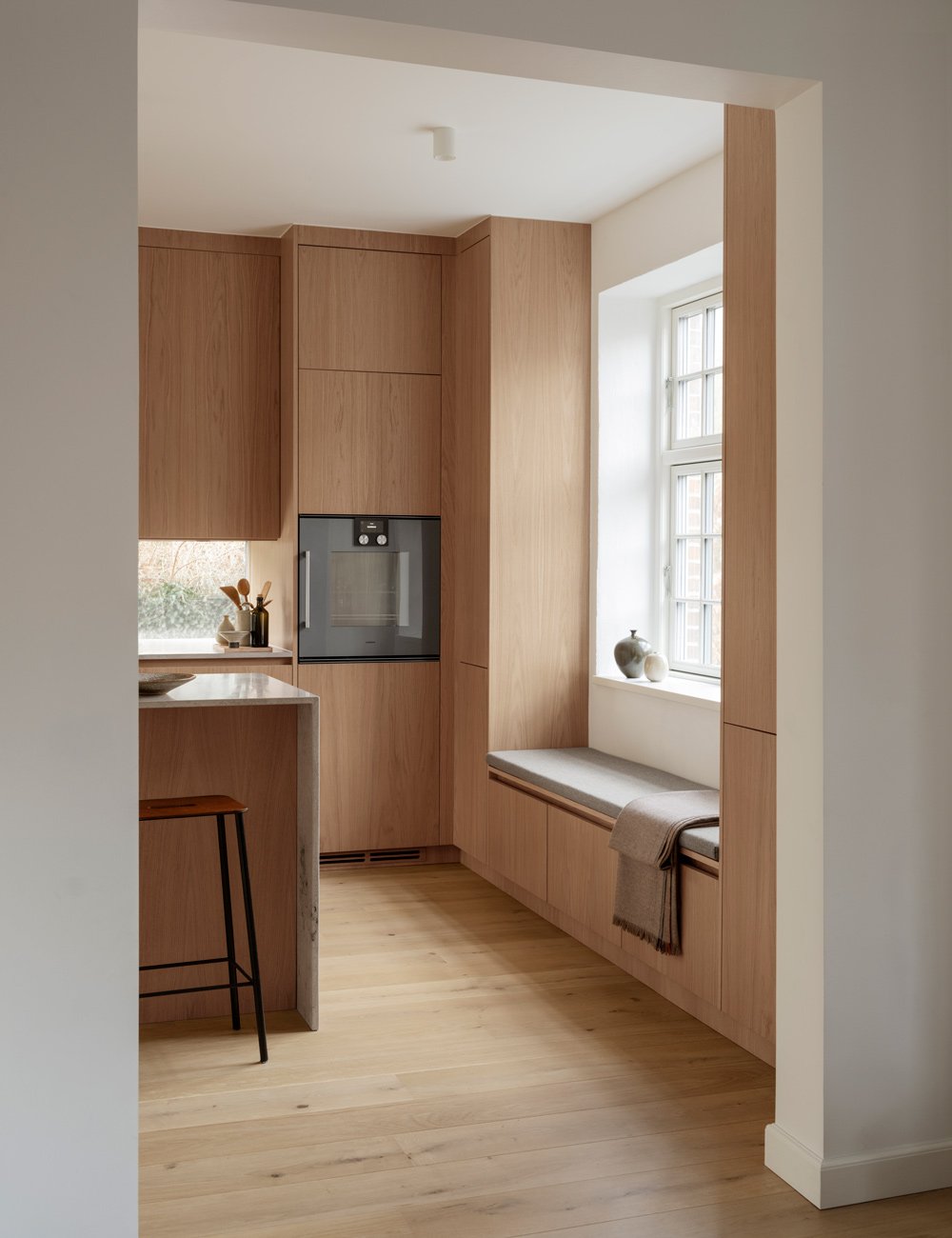 Arkitektens lyse Japandi-kjøkken