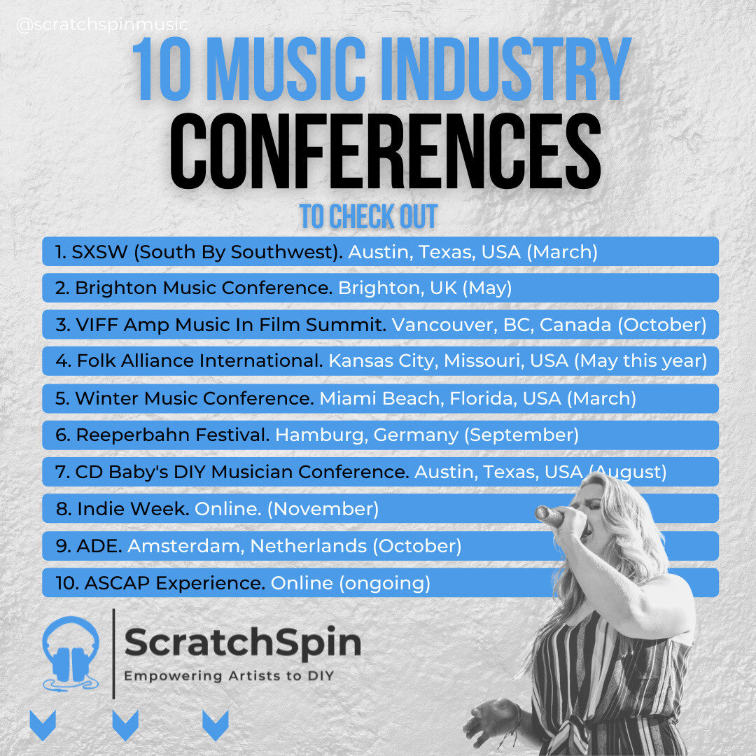 It's finally time to hit the road again and of course at ScratchSpin, I encourage you to include some learning opportunities in your travels!

Conference are of course great for learning, but also incredible for networking with other artists and indu