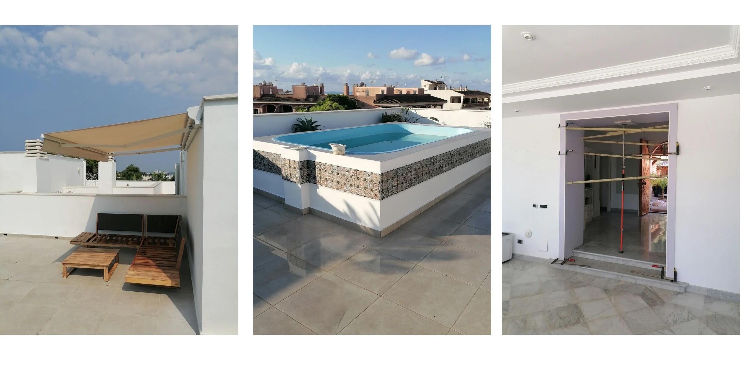 Roof terrace with pool
