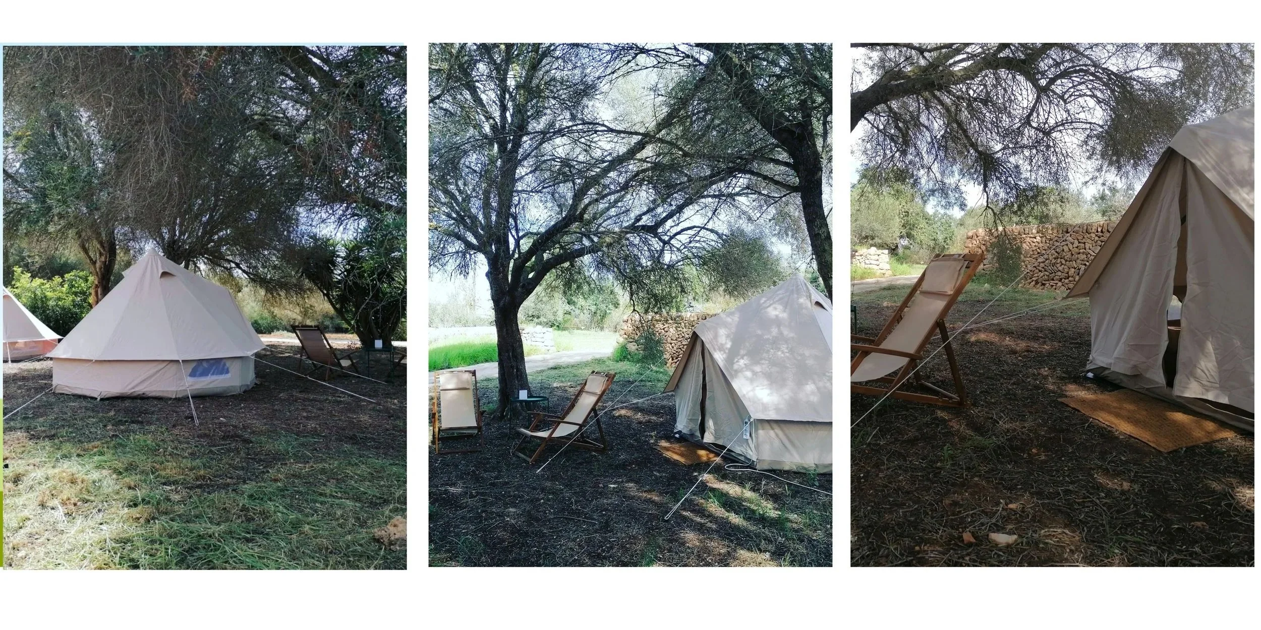 Bell Tent Glamping Setup in Mallorca