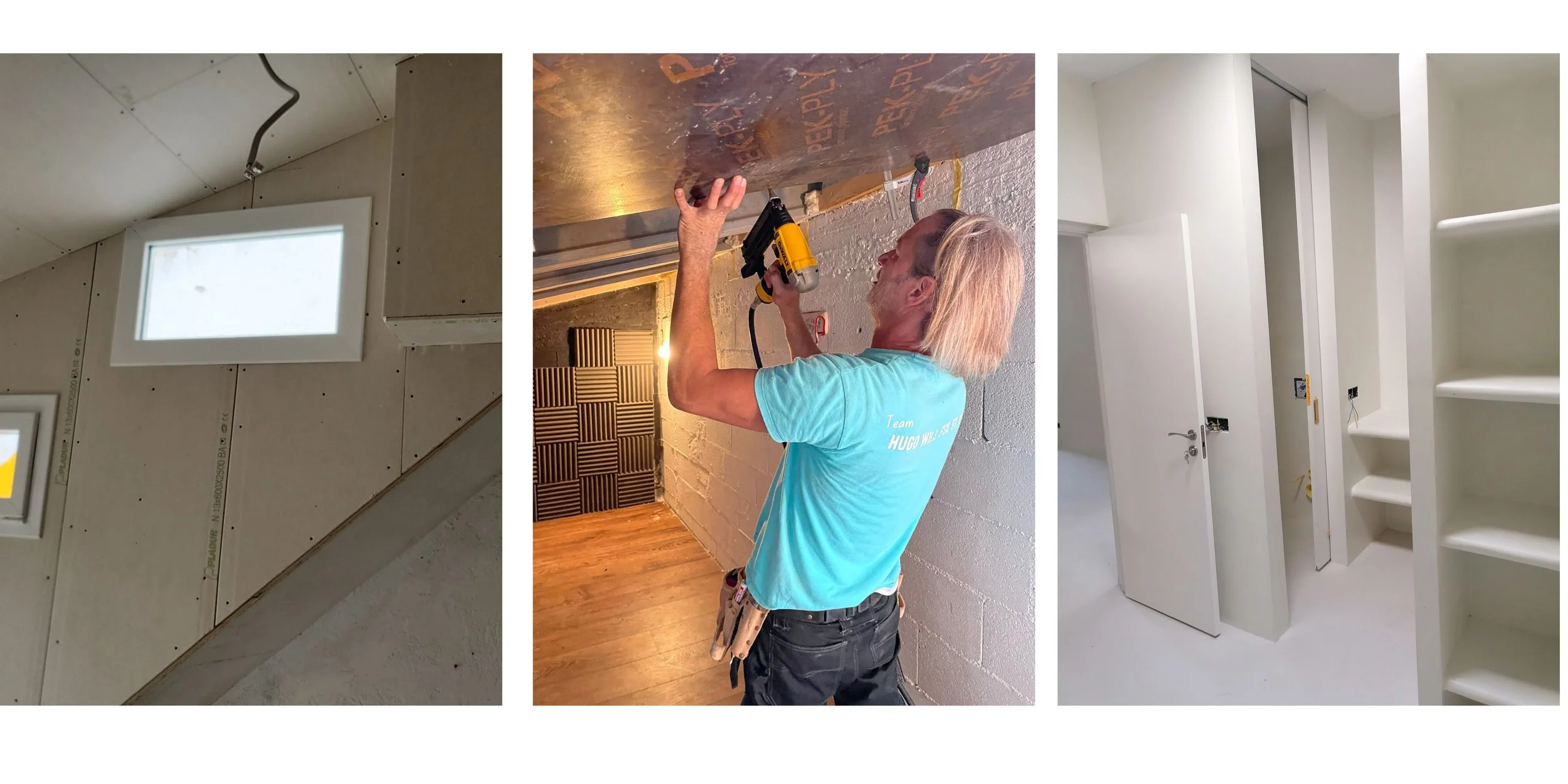 Custom-built indoor closet created as part of a home renovation project on Mallorca.