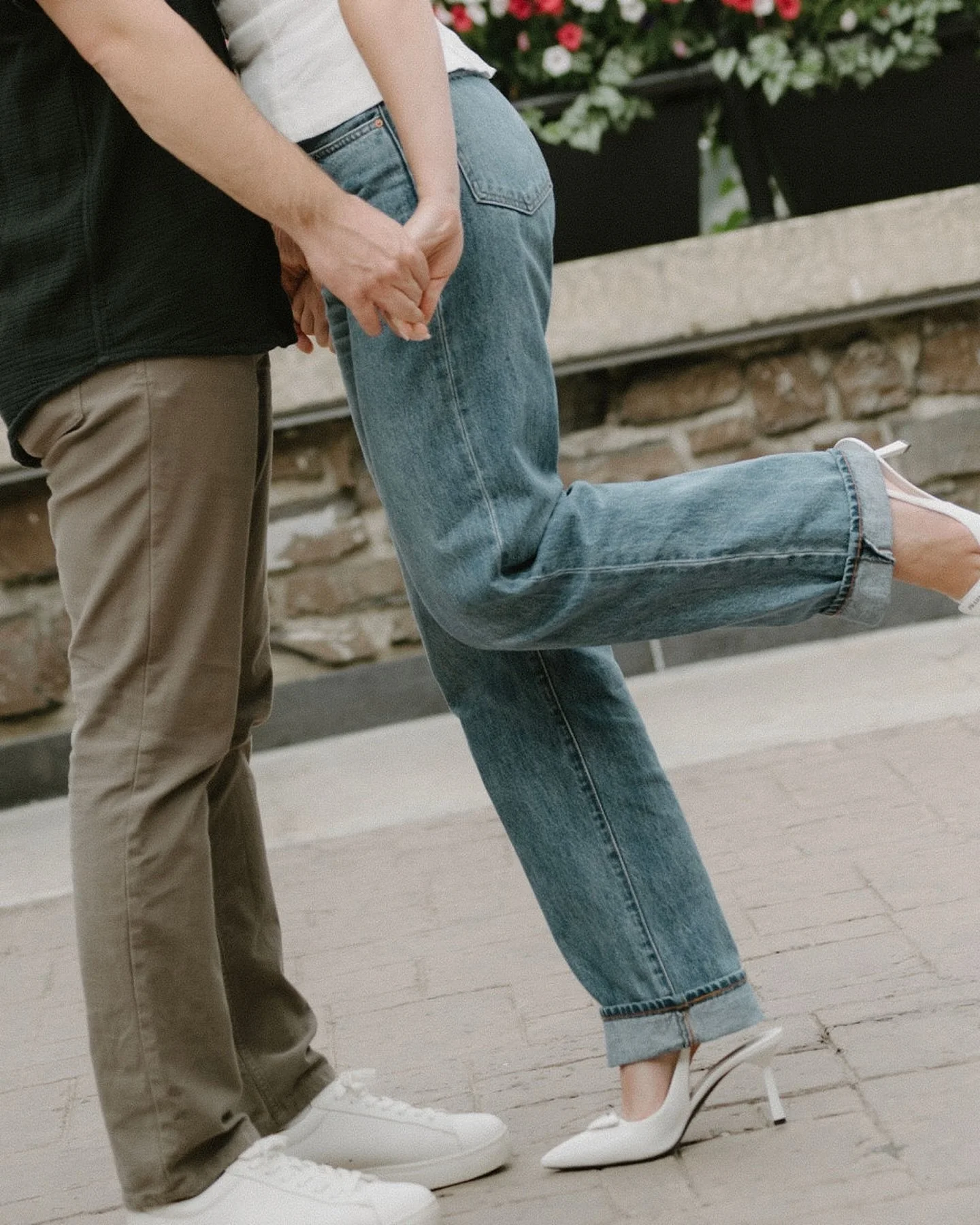 The sweetest engagement in Banff this summer!! What a stunning day this was; the fresh mountain air, quiet excitement, and two people fully wrapped up in what comes next. There&rsquo;s something about Banff that makes everything feel a little more ma