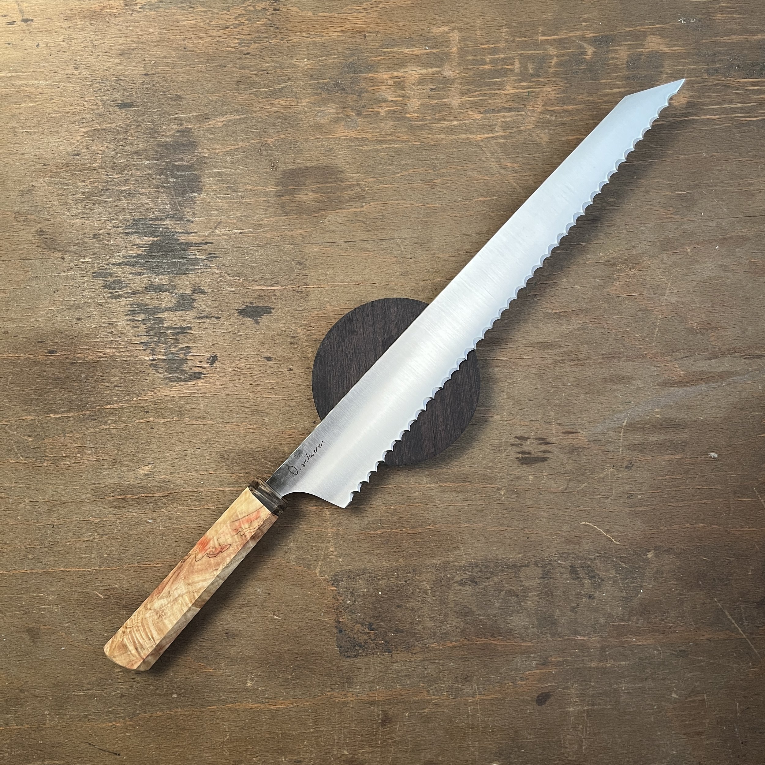 Serrated bread knife Foraged Wa handle