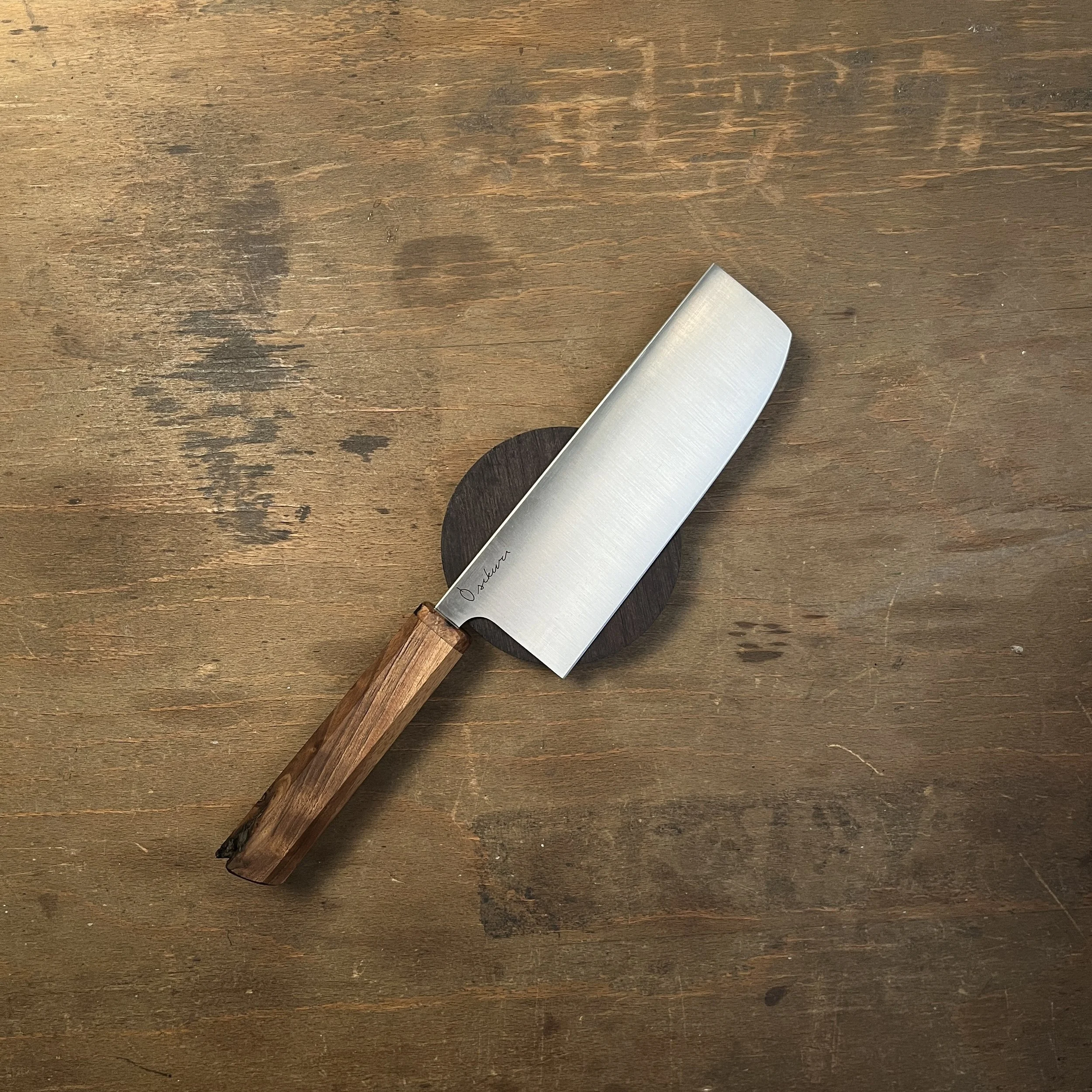 Nakiri stainless / walnut