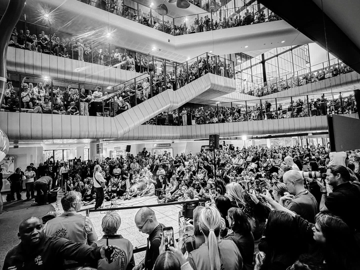 @edsheeran at the @rchmelbourne 
.
#workday #edsheeran #freeconcert