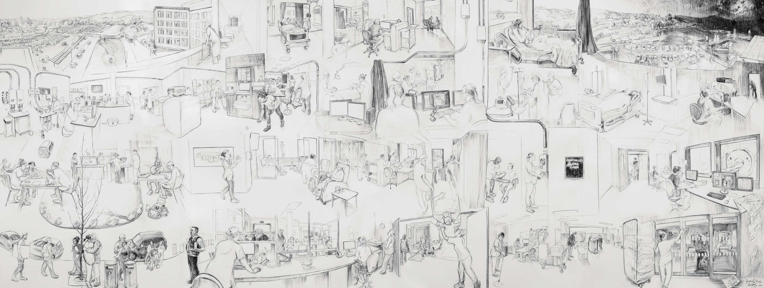 Geraint Ross Evans, Artist in residence