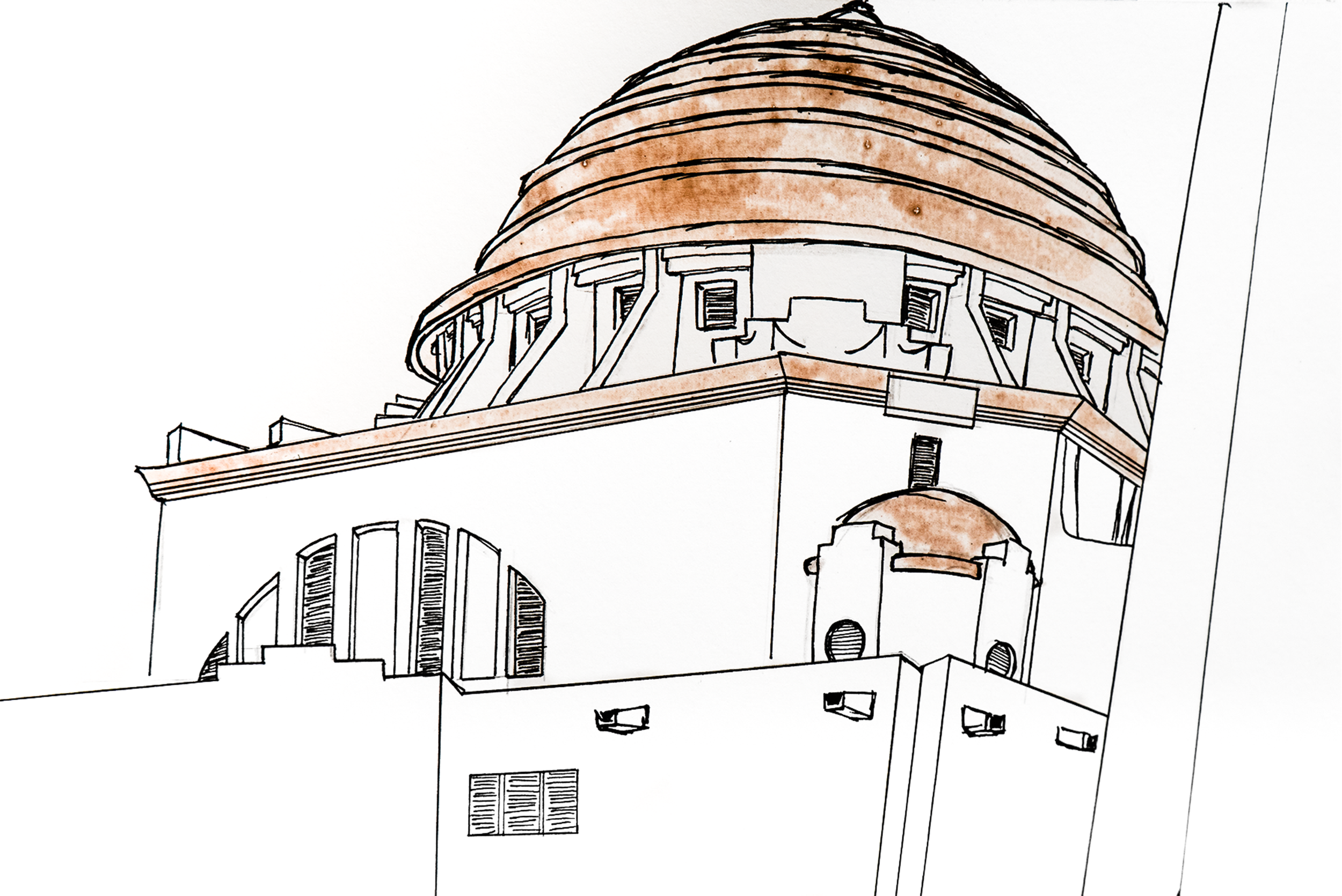 Mischa Sanders & Philipp Putzer_A Tale of Modernism #130_2025_Technique mixte sur papier_16 x 24 cm.png