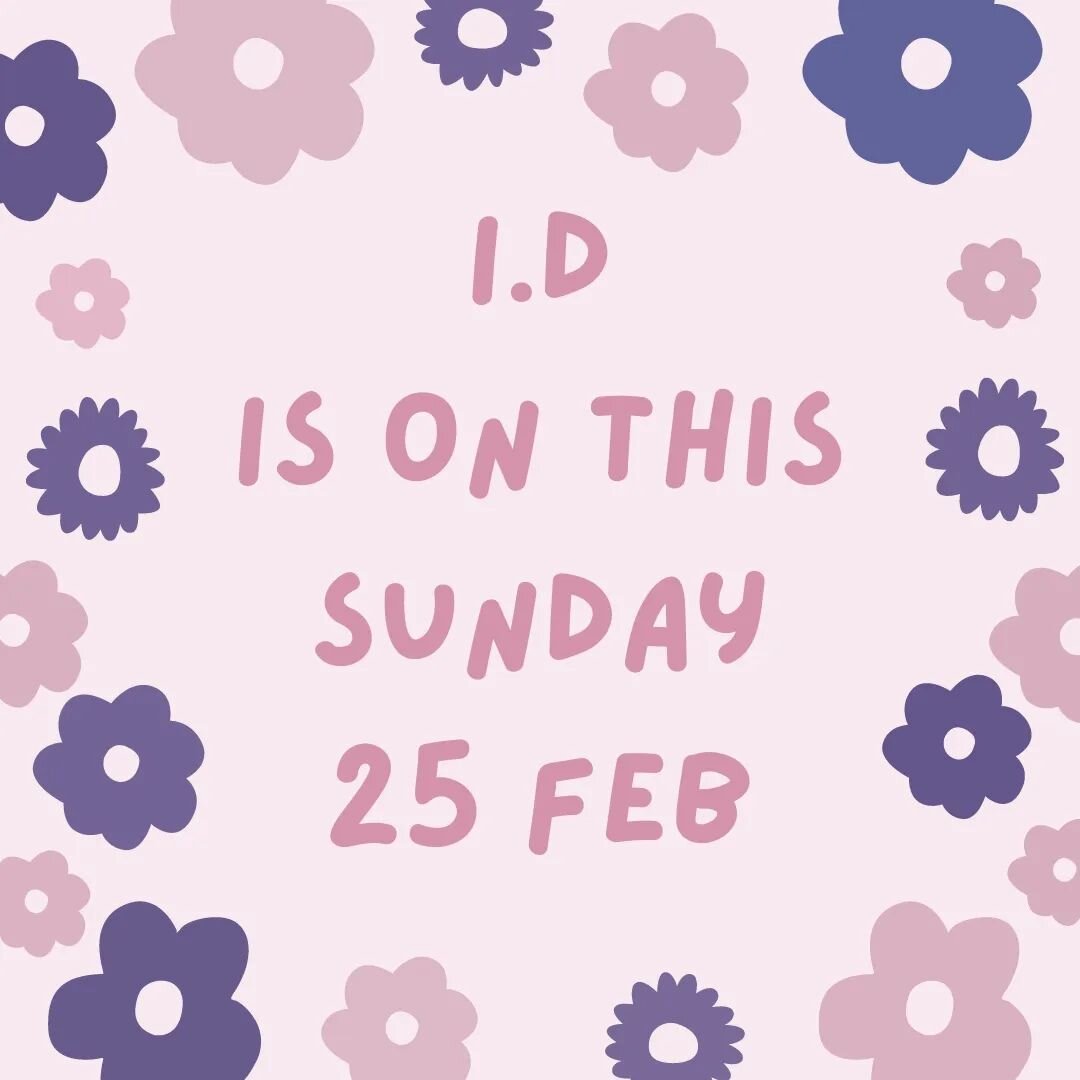 I.D is on this Sunday, 6-8pm at the RY drop in centre!