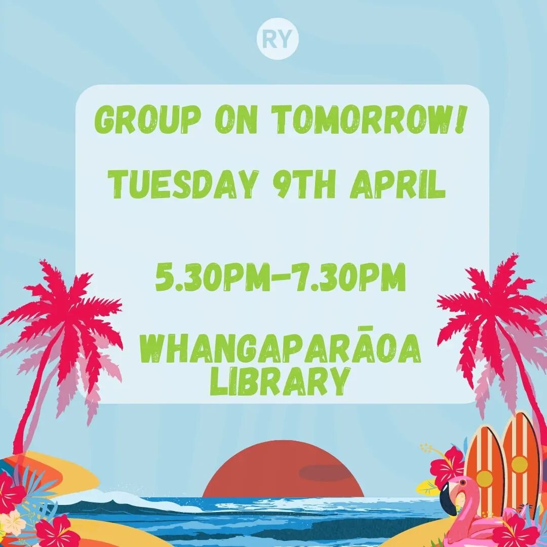 Snacks, games, and fun! See you all tomorrow, 5:30pm-7:30pm at the Whangaparāoa Library!