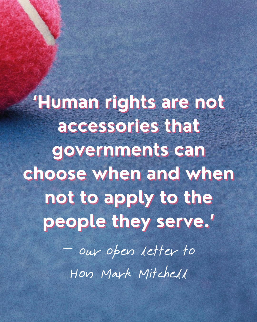 Open Letter to the Government.