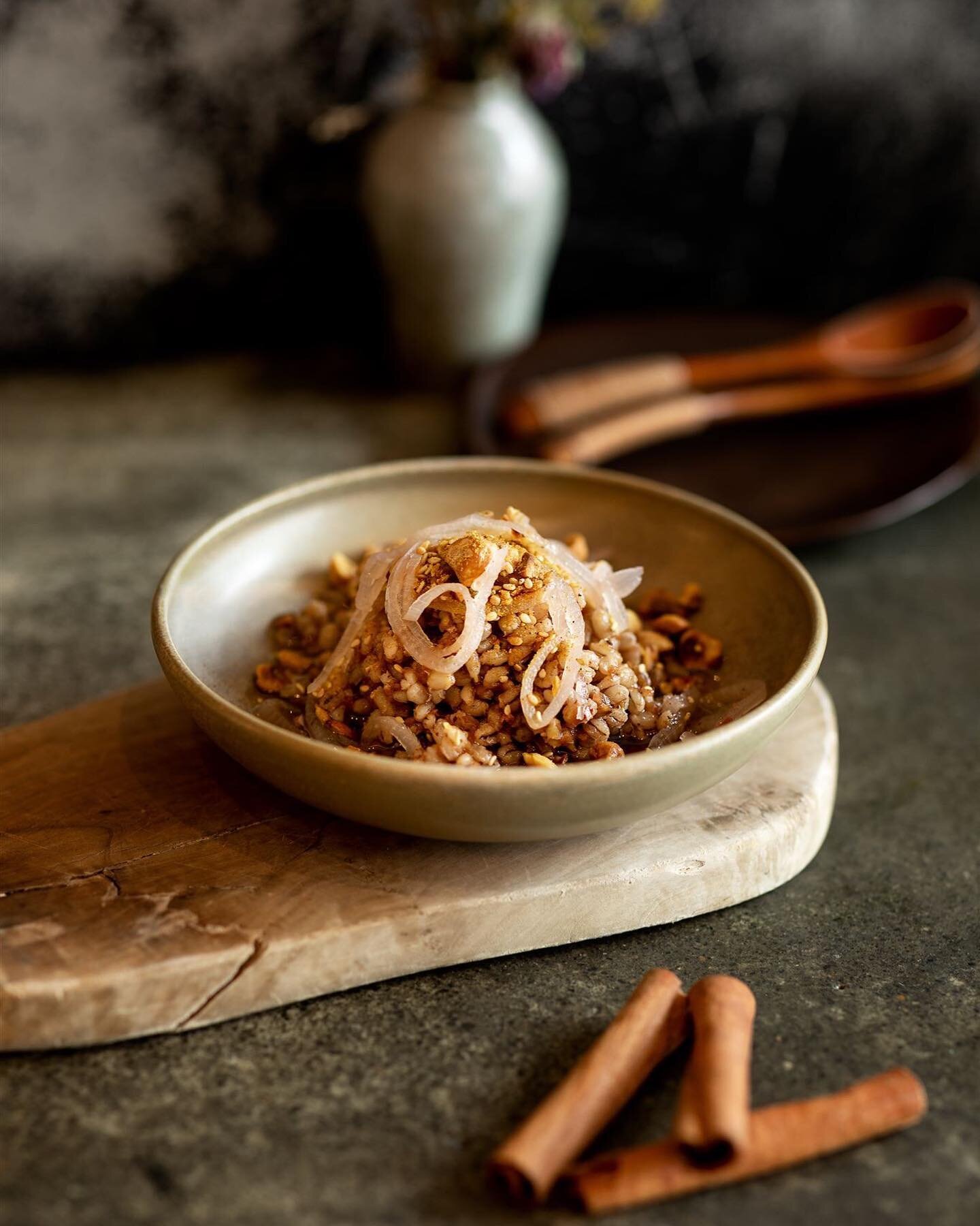 This is one of the shots I did for @sumacgrilldrinks cookbook, one of my favorite actually. I did most of the styling as well for the book and it was such a fun assignment. This is Icelandic barley and it&rsquo;s delicious.