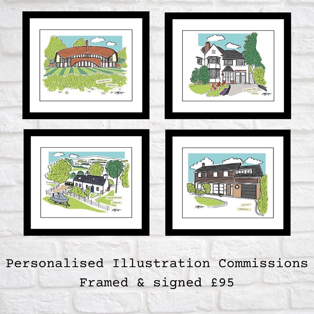 Custom House Portraits from &pound;95 framed. 
Unique memento of your home, holiday home, business, special venue. 
Can post to all locations. 
Message me to order or contact through my website. 

#hiyaberkhamsted #uniquegifts #houseillustration #hou