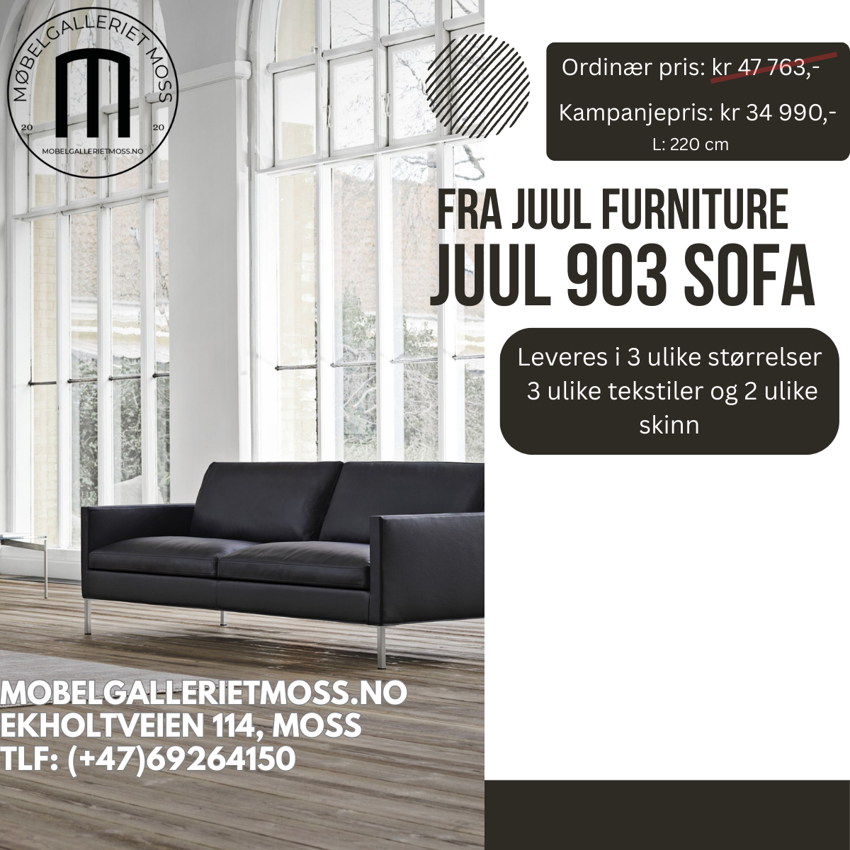 Kampanje! JUUL 903 Sofa