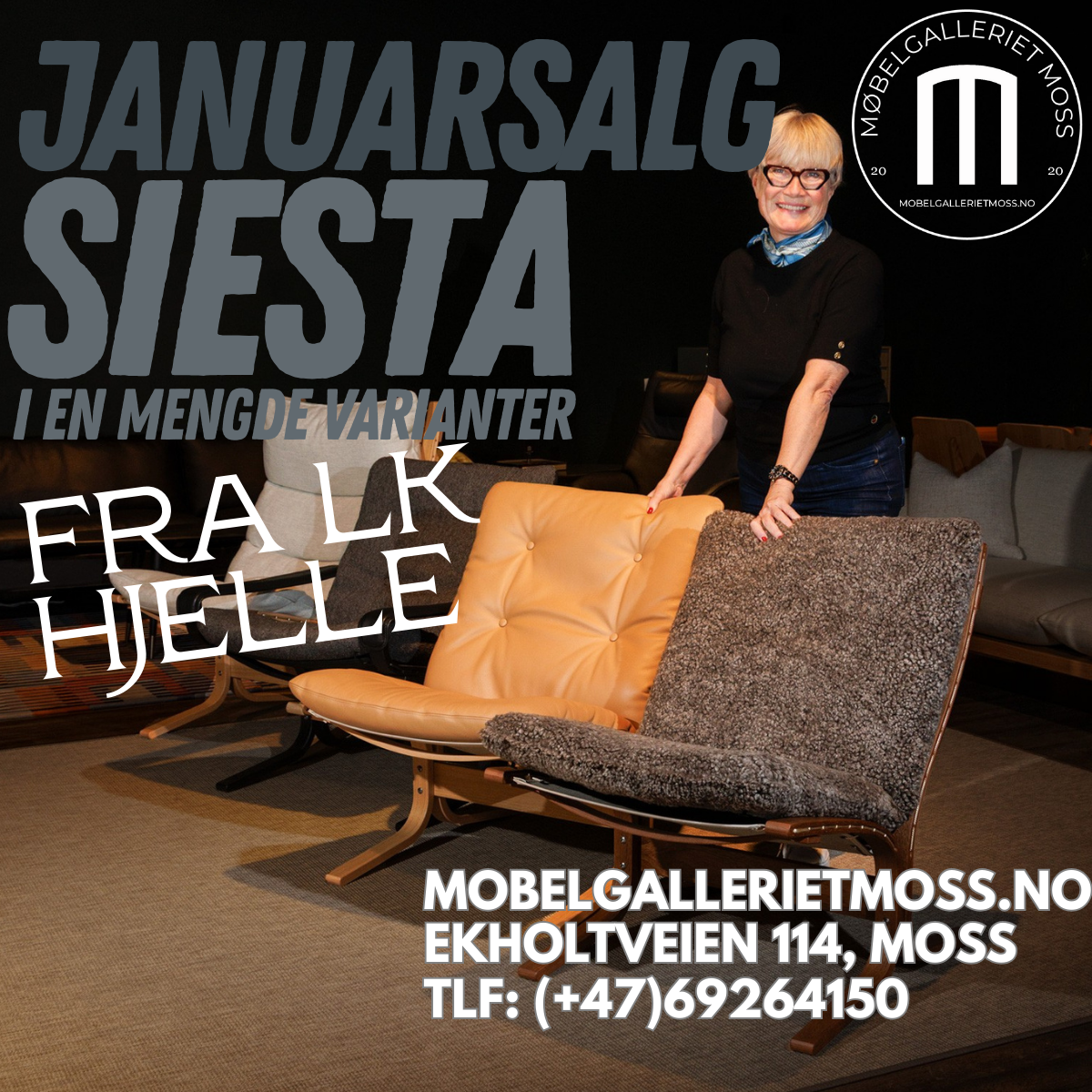 JANUARSALG! SIESTA FRA LK HJELLE