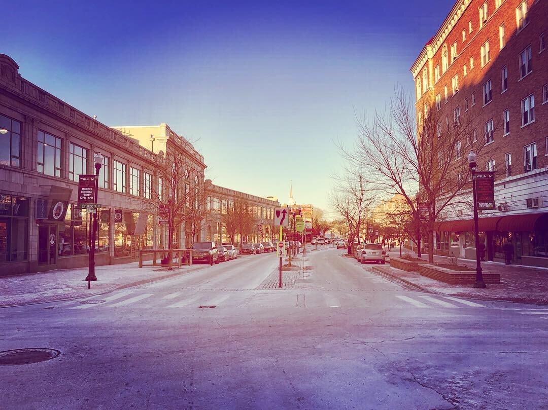The salted tundra 🥶 of Montclair with a classic insta filter #montclair #downtown #snow #ice #salt #cold #landscape