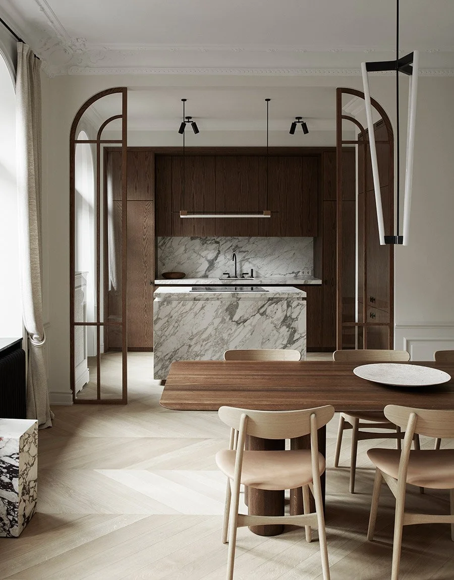 Scandinavian design kitchen with an international touch