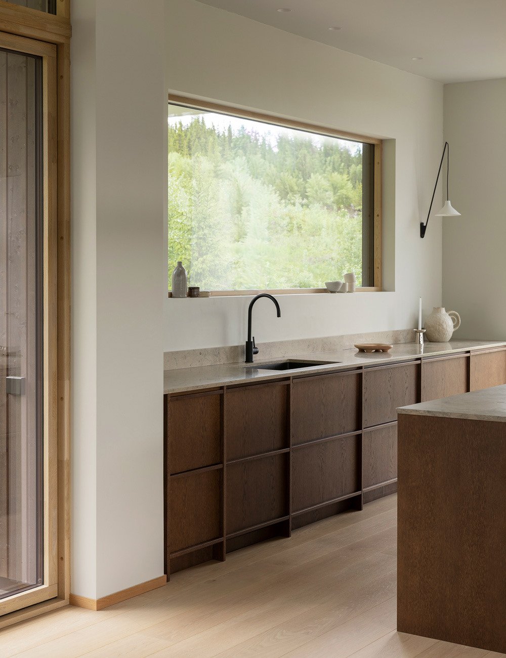 The Minimalist Wood Kitchen in the Architect-Designed Villa