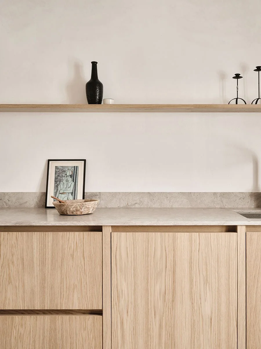 Illustration of Danish Kitchen Layout Inspiration