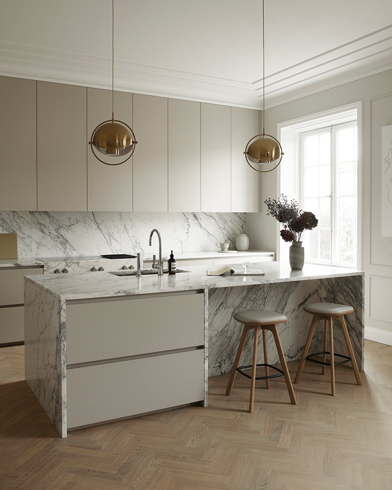 Modern kitchen in Scandinavian design — Nordiska Kök
