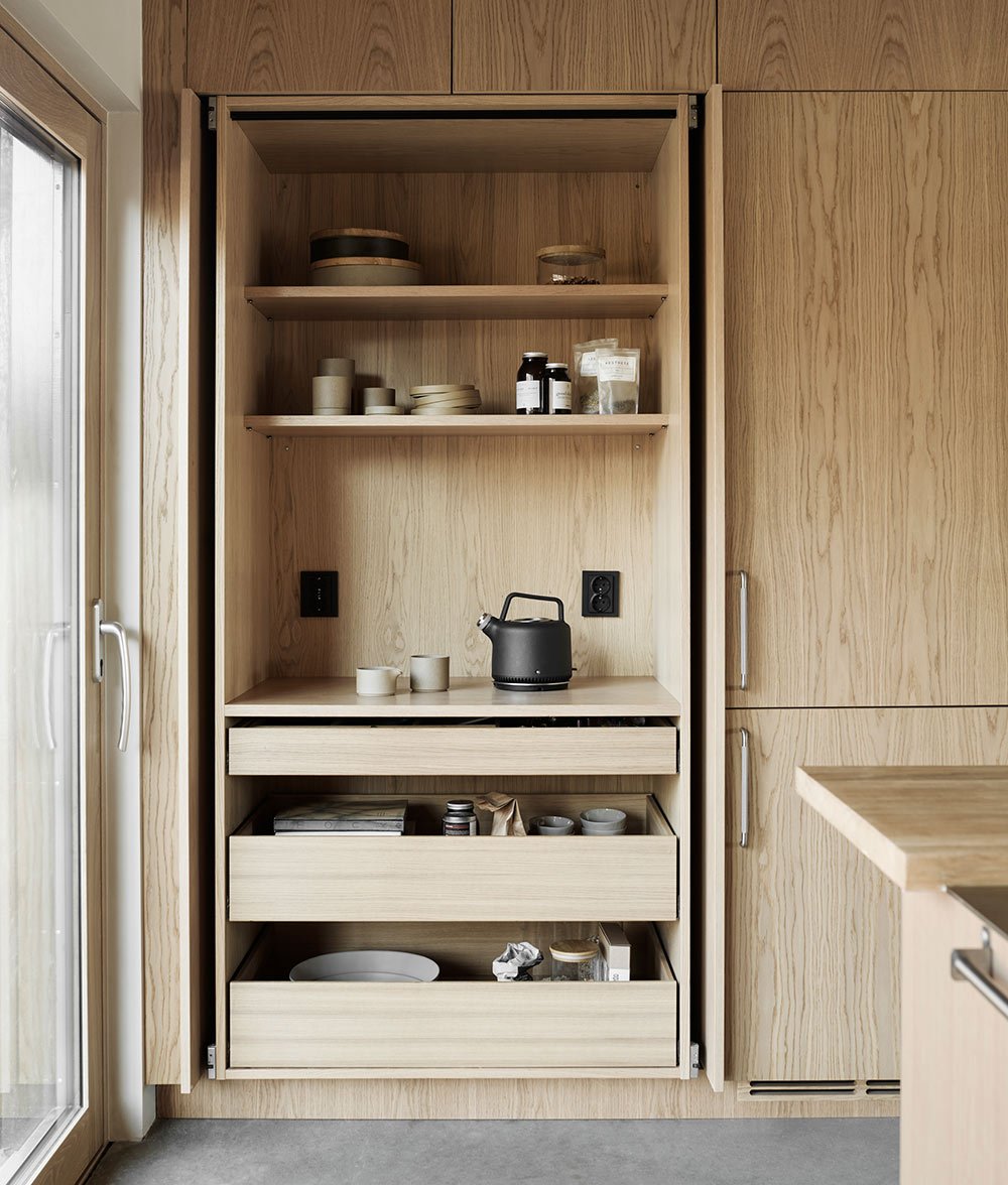Functional Design Kitchen In Light Oak
