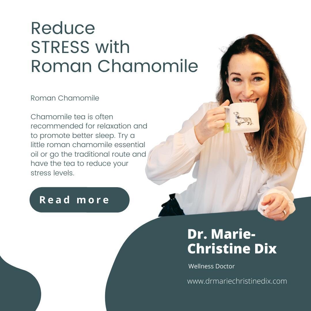 Roman Chamomile Essential Oil for stress? 

This one is likely not surprising since chamomile tea is often recommended for relaxation and to promote better sleep. Try a little roman chamomile essential oil on your skin or in your diffuser or go the t
