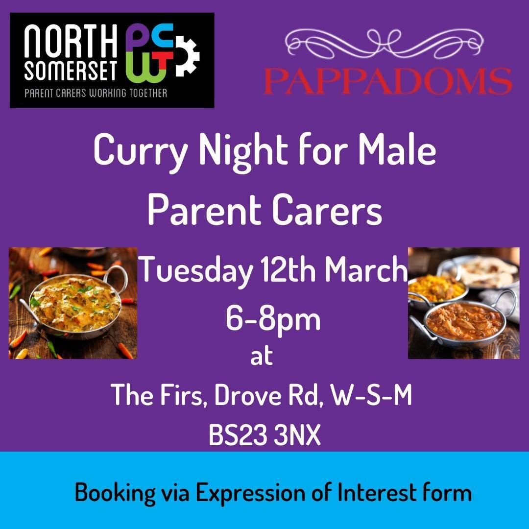 Male Parent Carers...are you caring for someone you love?
Balancing your own needs with their support can be tough. Take a breath and join us for a special event focusing on your wellbeing🍛

Why just for men? While all carers face challenges, resear