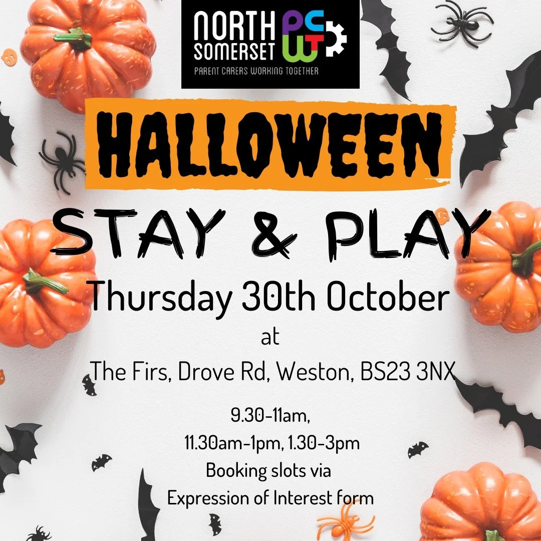 👻 STAY &amp; PLAY 🕷️

We are excited to offer free spaces for families to attend our stay and play sessions in October Half Term! 

If you would like to book a space, please fill in the expression of interest form via this link https://forms.office