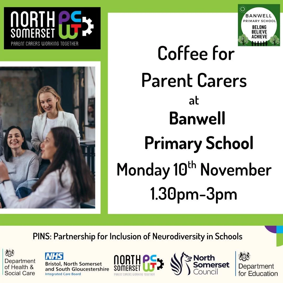 ✨PINS✨

Primary schools across Bristol, North Somerset and South Gloucestershire are part of a Project called &ldquo;Partnerships for Inclusion of Neurodiversity in Schools&rdquo; or PINS for short.

We're hosting information sessions at 10 Schools a