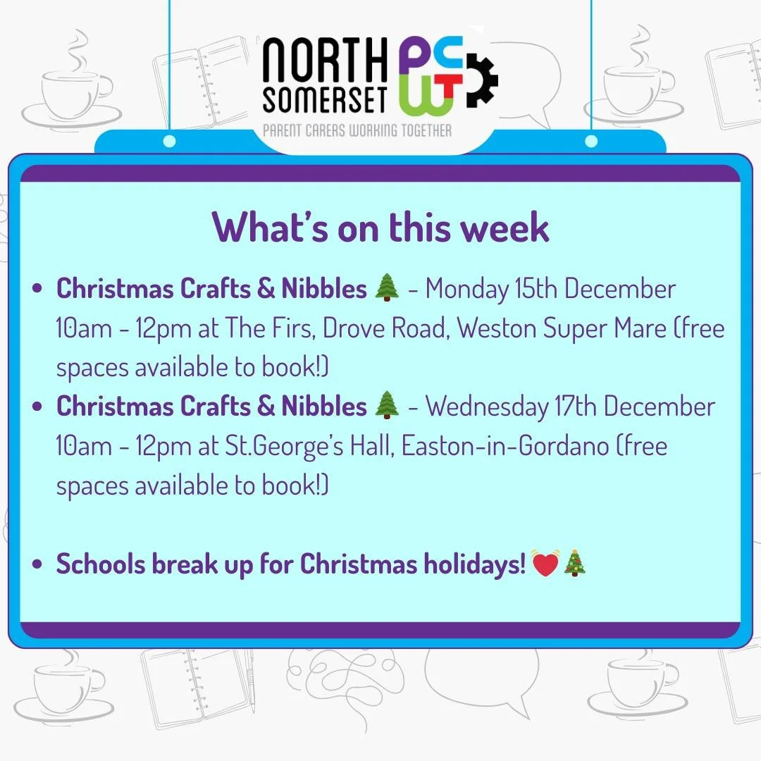 👀🤩🗓️ Coming Up in the Week Ahead!

It&rsquo;s our final week before the schools break up and we all get ready to spend some special time with our families! 🎄✨

🎨 Christmas Crafts sessions are free, but spaces must be booked in advance. If you&rs