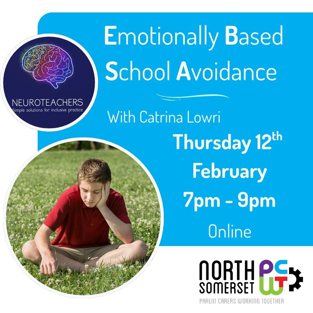 Online EBSA is ready to book! 
Emotionally Based School Avoidance (EBSA) is a term used to describe children and young people (CYP) who experience challenges in attending school due to negative feelings (such as anxiety). EBSA is commonly associated 